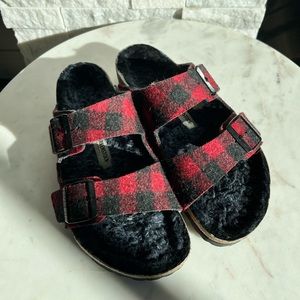Buffalo Plaid Birkenstocks Size 39 Regular